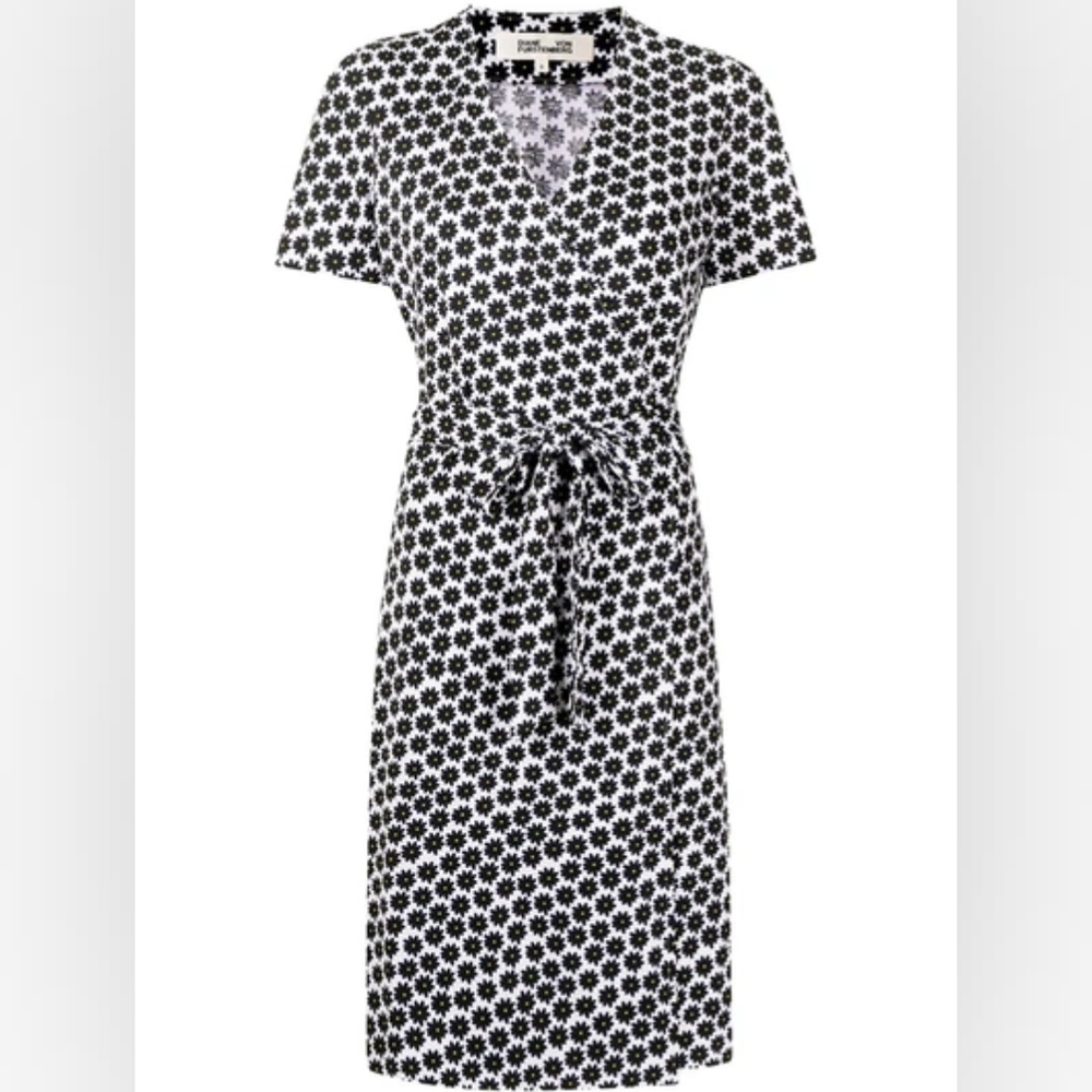 Diane von Furstenberg floral print Julian wrap dress Medium